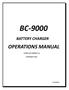 BC-9000 OPERATIONS MANUAL BATTERY CHARGER COFKO ELECTRONICS LLC COPYRIGHT 2014 P/N