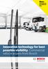 Innovative technology for best possible visibility: Commercial vehicle wipers from Bosch