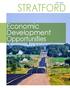WISCONSIN STRATFORD. Economic Development Opportunities