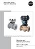 Mounting and Operating Instructions EB 8111/8112 EN. Series V2001 Valves Type 3321 Globe Valve