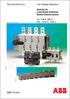 ABB Control. Technical Brochure. Low Voltage Apparatus. SwitchLine Load Break Switches/ Switch-Disconnectors A, 690 V