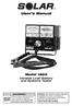 User s Manual. Model 1855 Variable Load Battery and Systems Tester WARNING