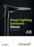 Smart lighting luminaire Alexia