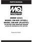 MODEL EM-90S (STEEL) MODEL EM-90P (PLASTIC) PLASTER AND MORTAR MIXER (GASOLINE ENGINE/ELECTRIC MOTOR)