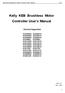 Kelly KEB Brushless Motor Controller User s Manual