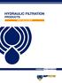 Hydraulic Filtration Products PANTONE.pdf 1 09/08/17 18:34 SPIN-ON FILTERS C M Y CM MY CY CMY K