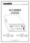 VLT SERIES. True Sine Wave AC Power Inverter. Owner s Manual. Owner s Manual D Rev.B