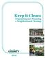 Keep it Clean: Organizing and Planning a Neighborhood Cleanup