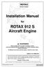 ROTAX 912 S Aircraft Engine