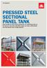 PRESSED STEEL SECTIONAL PANEL TANK