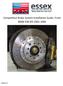 Competition Brake System Installation Guide: Front BMW E46 M