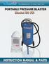 The Reference in Surface Treatment. PORTABLE PRESSURE BLASTER Model 80 PX INSTRUCTION MANUAL & PARTS