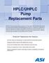 HPLC/UHPLC Pump Replacement Parts