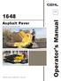 Form No Operator s Manual. Asphalt Paver. Beginning with Serial Number Gehl Company All Rights Reserved.