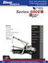 Series 600E. product guide. contents. features. All New Design. Features 2. 90' Four-Section Boom. 20 Ton Rating. Mounting Configurations 3