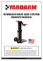 HYDRAULIC BOAT JACK SYSTEM OWNER S MANUAL