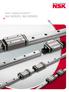 NSK LINEAR GUIDES NH SERIES, NS SERIES