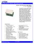 Data Sheet: Supereta TM iqn Series Single Output Quarter Brick. Supereta iqn Series DC/DC Power Modules 48V Input, 28V / 7A Output Quarter Brick