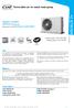 Reversible air-to-water heat pump HEAT PUMP HEATING (30/35 C 40/45 C)