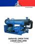 SARAVEL OPEN TYPE LIQUID CHILLERS 50 TO 600 NOMINAL TONS