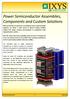 Power Semiconductor Assemblies, Components and Custom Solutions