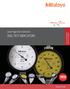 Lever-Type Dial Indicators SMALL TOOL INSTRUMENTS AND DATA MANAGEMENT DIAL TEST INDICATORS. Bulletin No. 2232