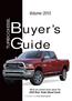 Buyer s Guide TURBO DIESEL. Volume Ram Turbo Diesel truck. What you should know about the. A Publication of the Turbo Diesel Register