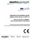 Operating and installation guide digital control device m-unit V.2