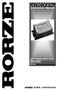 Instruction Manual. 2-ph Stepping Motor Driver RD-353 RD-355 RORZE CORPORATION