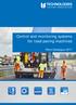 Control and monitoring systems for road paving machines