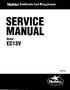 SERVICE MANUAL EC13V. Model 1193S122