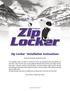Zip Locker Installation Instructions