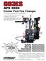 APS 3000 Center Post Tire Changer For servicing single piece automotive and most tubeless light truck tire/wheel assemblies.