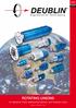 ENGINEERING CATALOGUE MT162 GB ROTATING UNIONS. for Machine Tools, Machining Centres, and Transfer Lines.