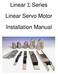 Linear Σ Series. Linear Servo Motor. Installation Manual