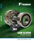 CAM CLUTCH. Product Catalog. CAM CLUTCH Product Catalog OVERRUNNING INDEXING BACKSTOPPING.  bak i.com