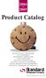 Product Catalog. Standard. Refrigeration Company