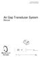 Air Gap Transducer System