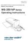 MS-350 NP Series. Operating Instructions MEDICAL POUCH SEALER. Printed JAN rd Edition 3.01E