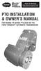 PTO INSTALLATION & OWNER S MANUAL FOR MUNCIE FR SERIES PTO USED ON THE FORD TORQSHIFT AUTOMATIC TRANSMISSION