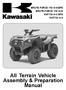 All Terrain Vehicle Assembly & Preparation Manual