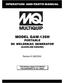 OPERATION AND PARTS MANUAL MODEL GAW-135H PORTABLE DC WELDER/AC GENERATOR (GASOLINE ENGINE) Revision #1 (06/23/04)
