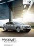 The new BMW 5 Series Saloon. The Ultimate Driving Machine.  PRICE LIST. FROM JANUARY 2010.