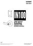 IN100. with Aperio Technology. Cylindrical Lock Installation Instructions A8189B 07/16