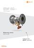 STAF-SG. ANSI flanges. Balancing valves DN