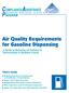 Air Quality Requirements for Gasoline Dispensing