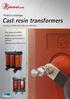 Cast resin transformers