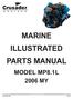 MARINE ILLUSTRATED PARTS MANUAL MODEL MP8.1L 2006 MY
