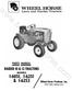 Wheel-Horse Products, Inc. Lawn and Garden Tractors MODELS SOUTH BEND, INDIANA 46614