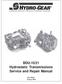 BDU-10/21 Hydrostatic Transmissions Service and Repair Manual